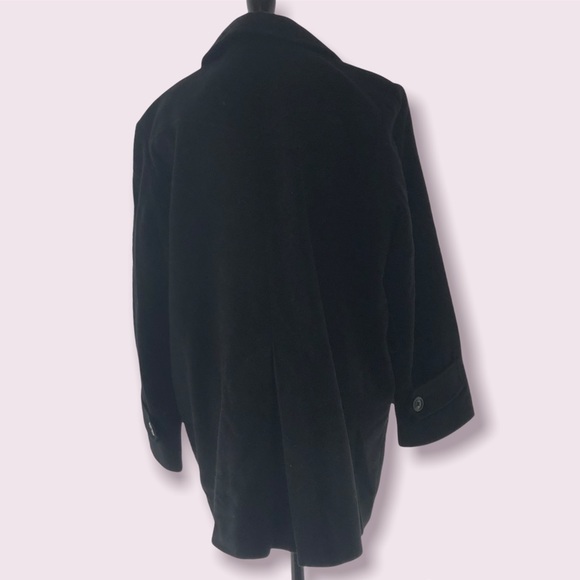 Manteau Vintage Evan Picone En Laine Rouge - Double Poitrine, Col Chesterfield, Taille 10 US - Occasion Très Bon état, Fabrication USA